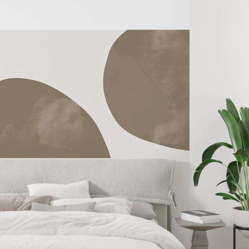 Aquarell Beige Wasserlandschaft Fototapete