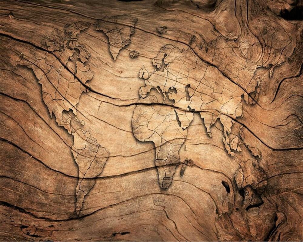 Mural World Map Wall Tapestry