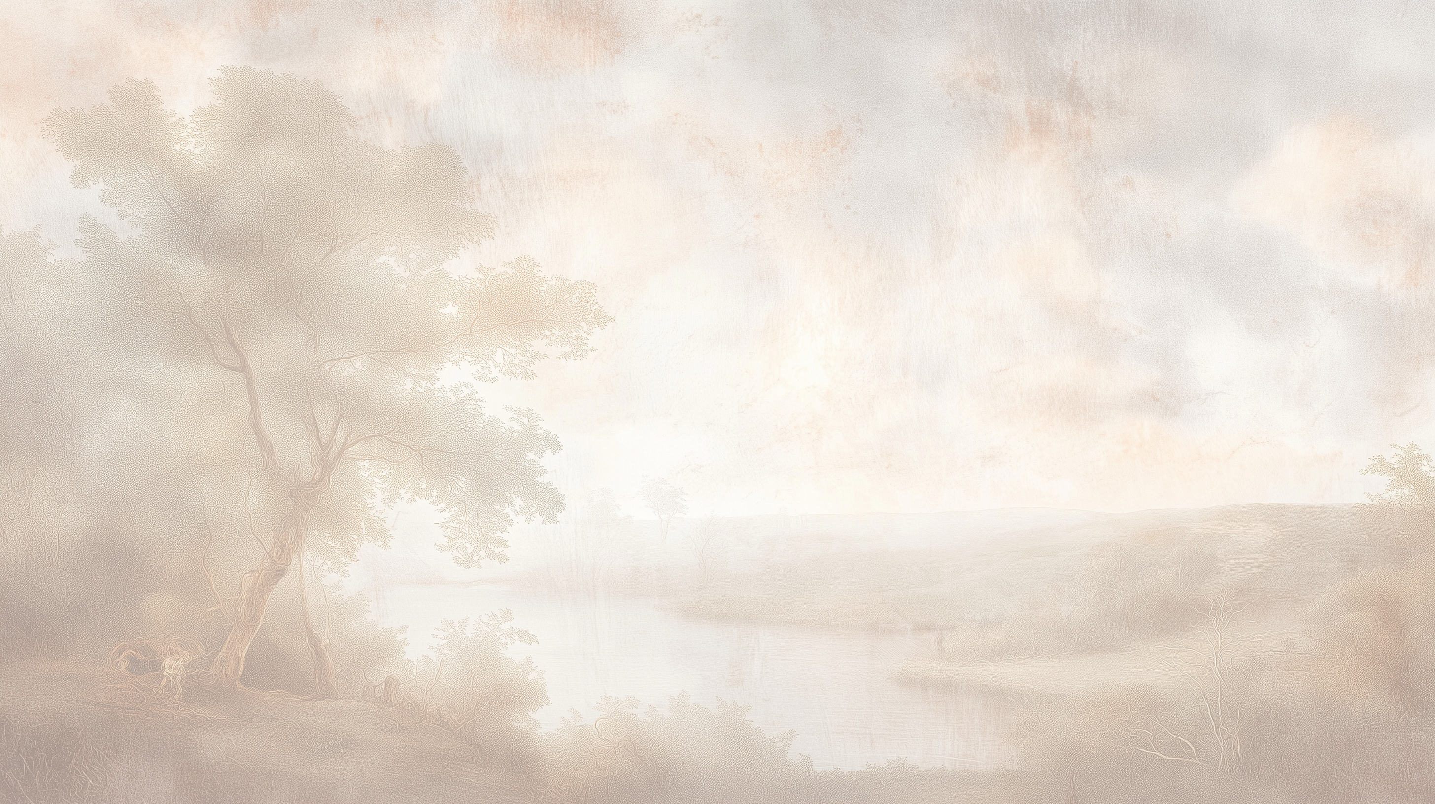 Pastel Heritage Landscape Mural Wallpaper
