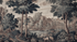 Antique Tapestry Landscape Mural Wallpaper