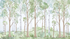 Soft Watercolor Birch Forest Mural Wallpaper