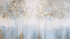 Abstract Gold and Blue Trees Mural Wallpaper