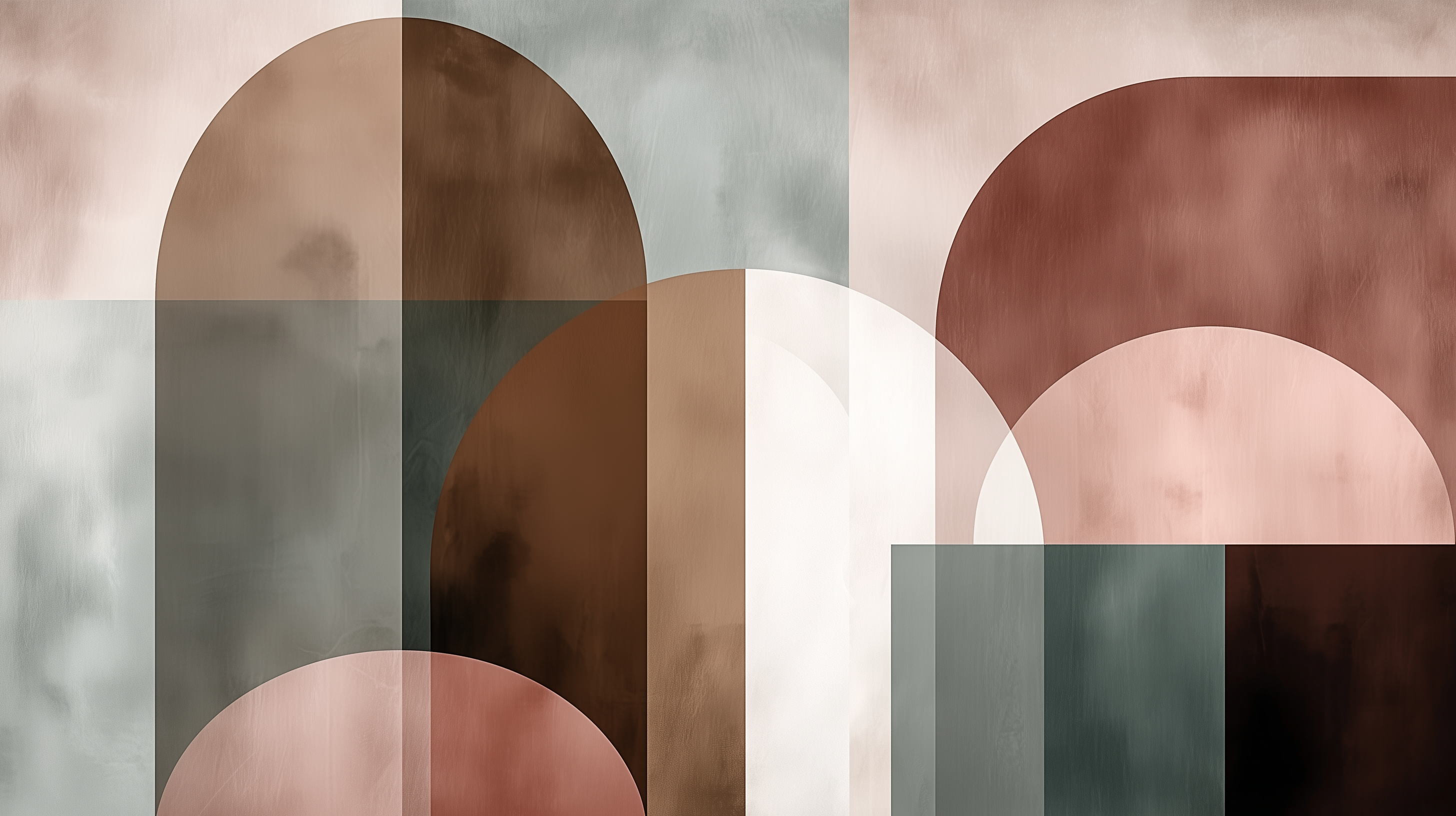 Modern Abstract Geometric Arch Mural Wallpaper